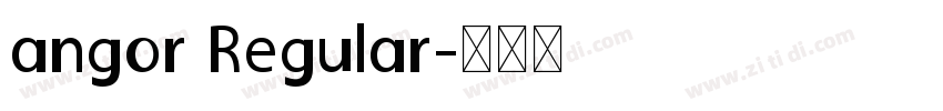 angor Regular字体转换